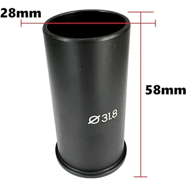 Ethic DTC Füllstück Adapter, Aluminium 28mm, für IHC Lenker - Silber – Bild 4