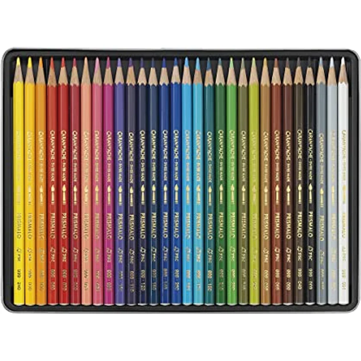 Caran d'ACHE - PRISMALO Aquarelle Buntstifte in Metallbox - 30 Stück – Bild 4