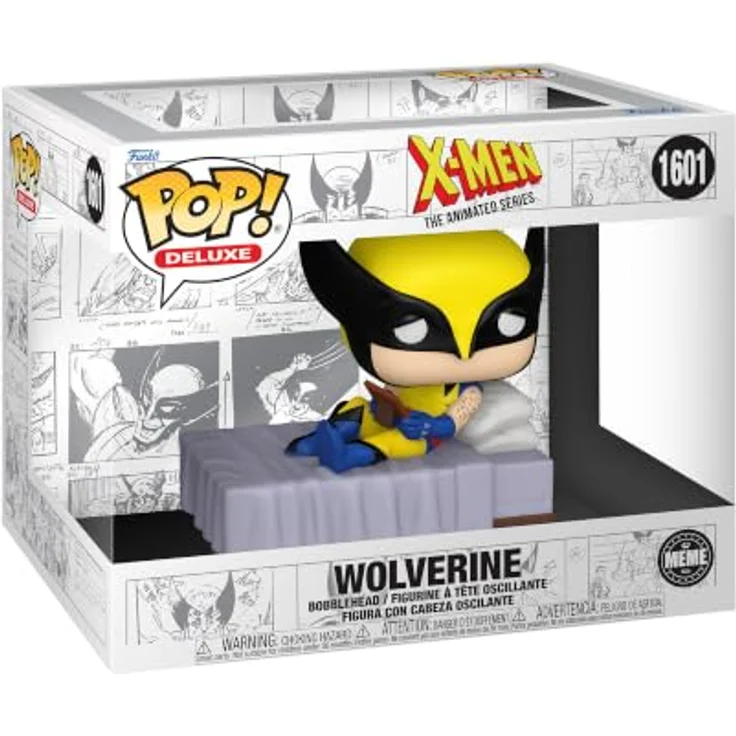 Funko Deluxe Wolverine Figur, detailreiche Marvel Sammelfigur aus hochwertigem Kunststoff, mehrfarbig, für Sammler und Fans ab 3 Jahren – Bild 1