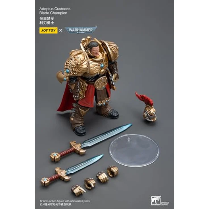Joy Toy Warhammer 40k Actionfigur 1/18 Adeptus Custodes Blade Champion, beweglich, 12 cm mit Zubehör – Bild 6