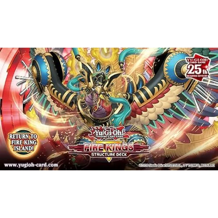 Yu-Gi-Oh! TRADING CARD GAME Structure Deck Revamped Fire Kings Deutsche Ausgabe-1. Auflage, Rot – Bild 2