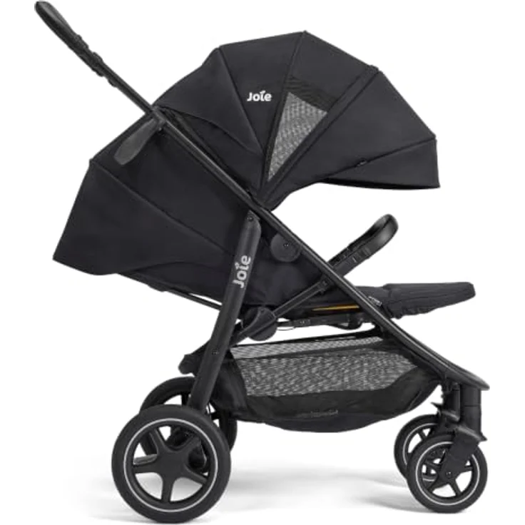 Joie Mytrax Pro Sport-Kinderwagen, bis 22 kg mit Liegefunktion, höhenverstellbarem Schieber und Regenschutz - Raven – Bild 6