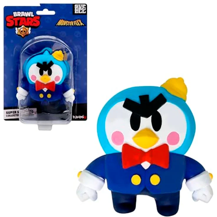 Bizak Monsterflex Brawl Stars Mr.P Sammelfigur, elastisch und ausziehbar, 13 cm, zum Sammeln für Fans ab 8 Jahren – Bild 1