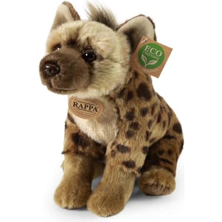 Teddys Rothenburg Kuscheltier Hyäne sitzend braun 27 cm Plüschhyäne Plüschtier aus kuschelweichem Plüsch – Bild 1