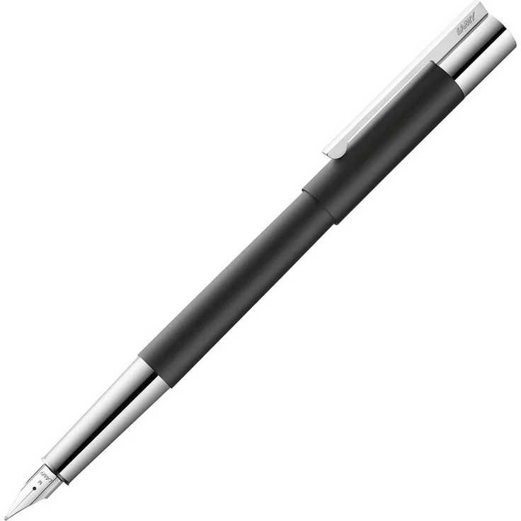 "LAMY scala Füllfederhalter, Premium Edelstahl Füller mit hochwertiger Edelstahlfeder M, rote Glanzlackveredelung" – Bild 1