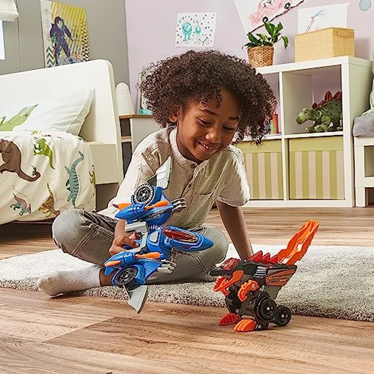 VTech Switch and Go Dinos Spinosaurus und Pterodaktylus – Dino-Auto-Transformer – 2-in-1 Spielzeug mit Dinostimme, Geräusch- und Lichteffekten – Für Kinder von 3-8 Jahren – Bild 5