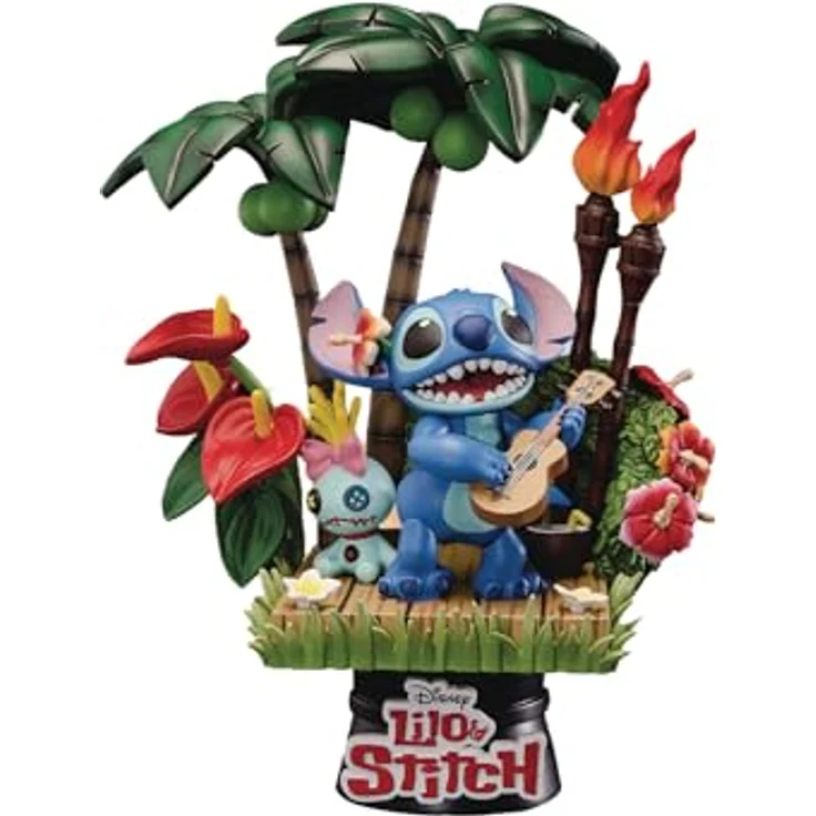 Beast Kingdom Toys D-Stage Diorama Stitch, PVC Sammelfigur, 14 cm, aus Lilo & Stitch – Bild 1