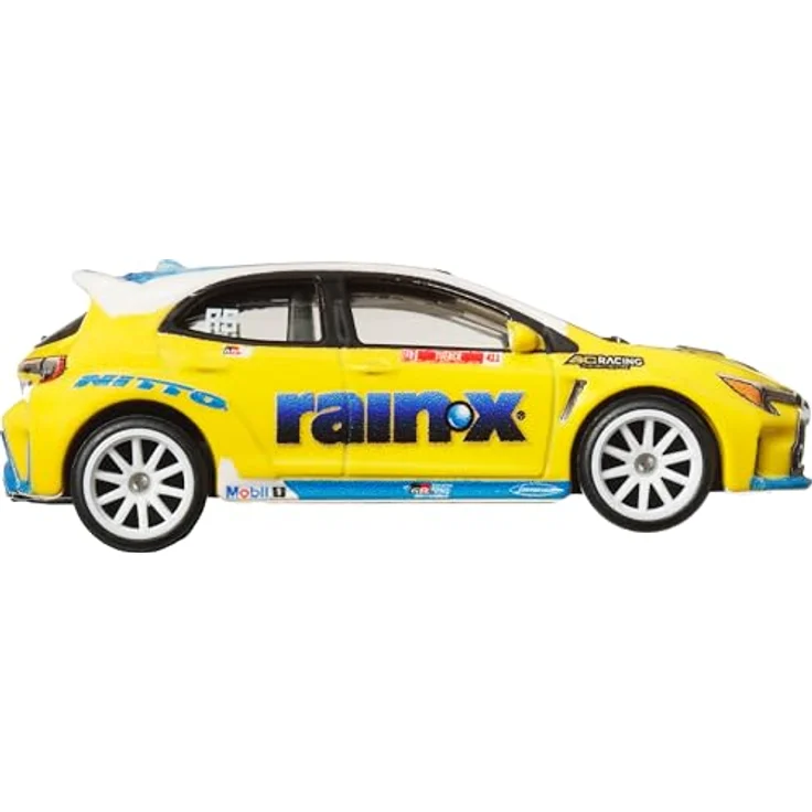 Hot Wheels 2023 Toyota GR Corolla HKC82, Spielzeug-Rennwagen im Maßstab 1:64, Metall-Druckguss, Car Culture Slide Street Serie – Bild 4