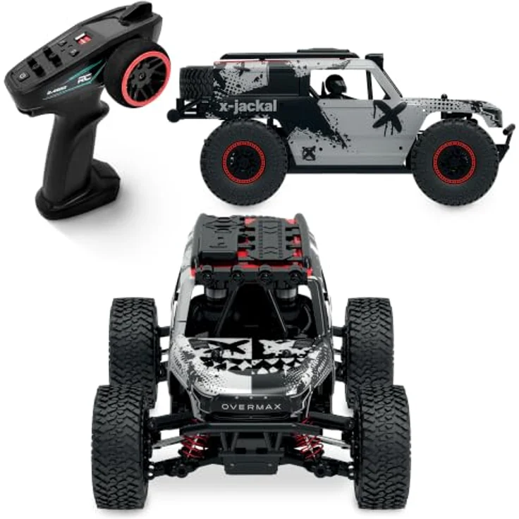 Overmax X-Jackal Ferngesteuertes RC Auto Monster Truck 1:20, 4WD, bis 30 km/h, LED-Beleuchtung, 600 mAh Li-Ion Akku, 2,4 GHz – Bild 1