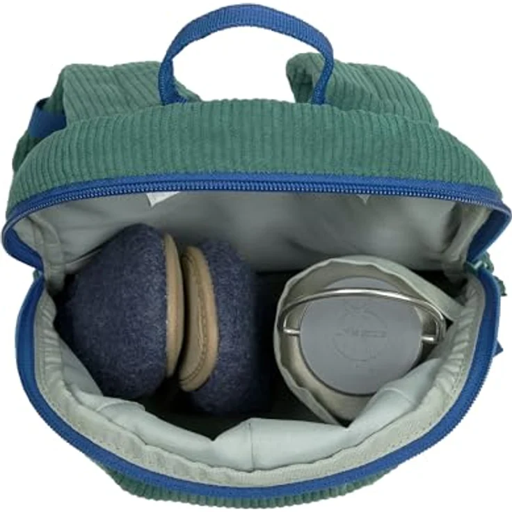 LÄSSIG Kinder-Rucksack Tiny Backpack Cord Little Fun ocean green, mit Brustgurt und 3,5L Volumen, ideal für Kita und Krippe – Bild 4