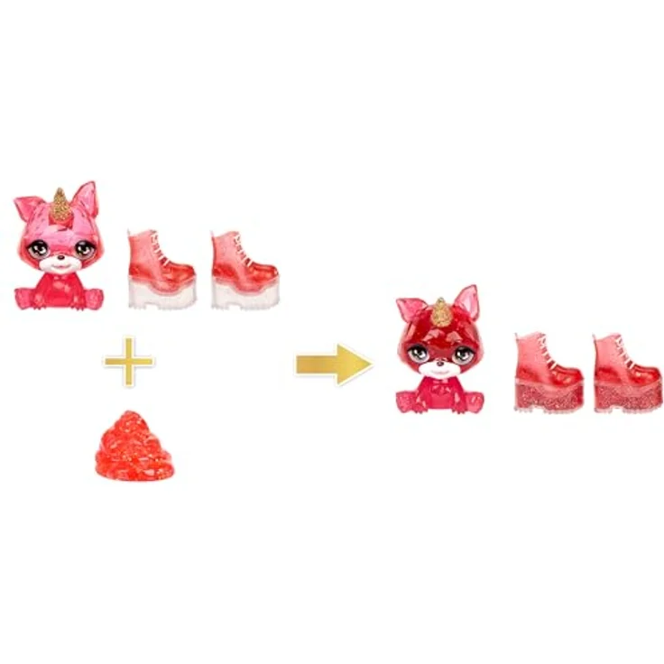 Rainbow High Anziehpuppe Classic Ruby Fashion Doll - Glitzerhaftes Haustier & lange Haare – Bild 3