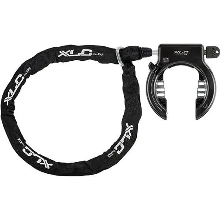 XLC Rahmenschloss Fantomas II LO-F02, Sicherungssystem mit Einsteckkette, 63 mm Öffnung, Kindersicherung, 630 g