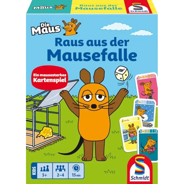 Schmidt Spiele Die Maus - Raus aus der Mausefalle, Kartenspiel für Kinder ab 3 Jahren – Bild 1