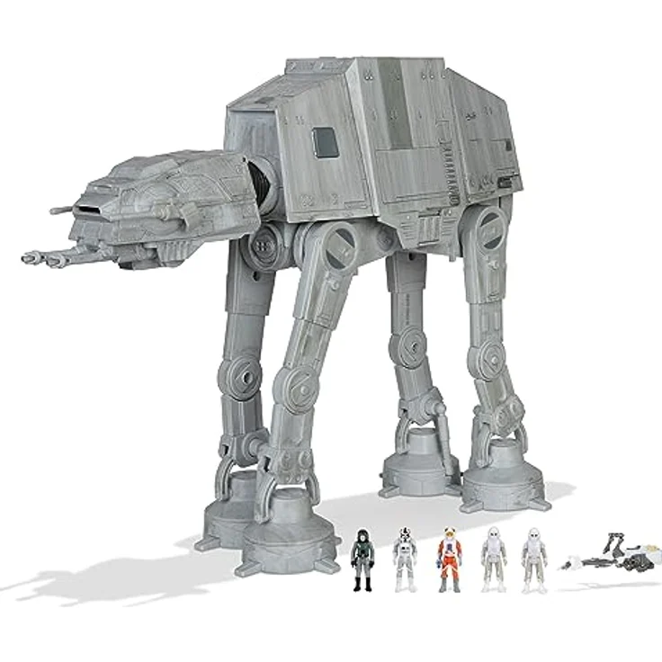 Jazwares Star Wars Micro Galaxy Squadron AT-AT Walker 24 cm, mit Figuren und Soundeffekten, Assault Class – Bild 1