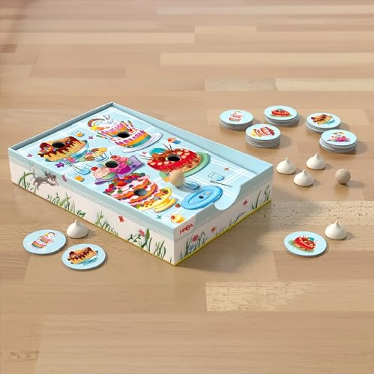HABA 1307030001 Pustekuchen, bunt - Spiel zur Förderung der Mundmotorik und Geschicklichkeit, ideal für Kinder ab 4 Jahren – Bild 4