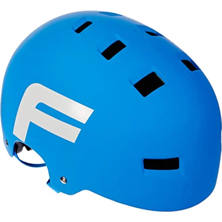 Fischer BMX Fahrradhelm Wings L/XL 58-61cm blau weiß TÜV geprüft – Bild 1