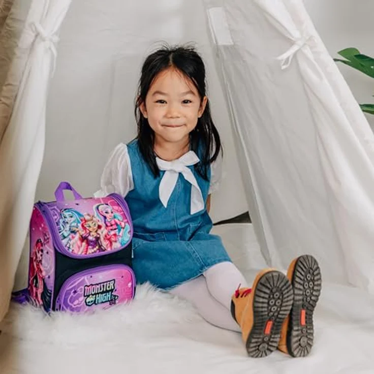 Scooli Vorschulranzen Cutie, Monster High, Kindergartenrucksack mit 6,5 l Volumen und gepolsterten Tragegurten – Bild 5