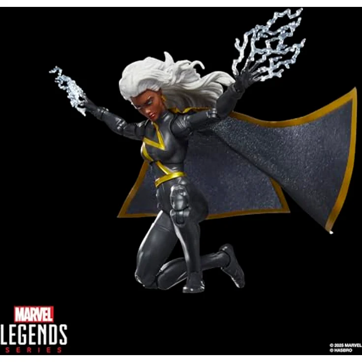 Marvel Mvl Legends Exc Red 4, Sammelfigur Storm mit 4 Accessoires, 15 cm, vollbeweglich, rot – Bild 8