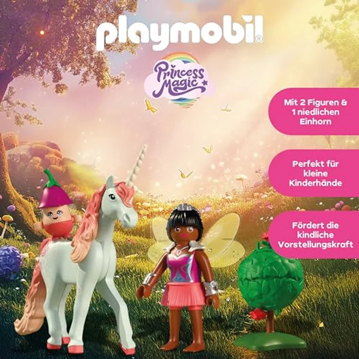 PLAYMOBIL Sammeleinhorn Himmelsrose, Sammelfigur mit Fee und zauberhaftem Design – Bild 3
