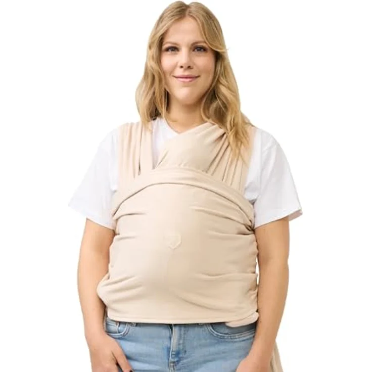 Koala Bauchtrage, ergonomische Babytrage für Neugeborene ab 3 Monaten, grau – Bild 1