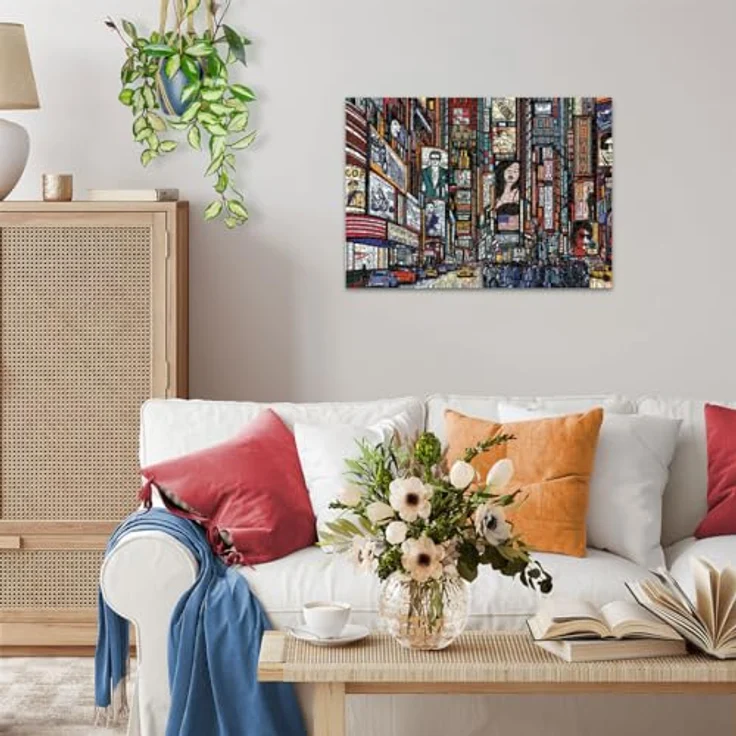Ravensburger Puzzle 12000580 - Buntes New York - 1000 Teile Puzzle für Erwachsene und Kinder ab 14 Jahren, Stadt-Puzzle New York, reflexfreies Puzzlebild, knickstabile Puzzleteile, recycelte Pappe – Bild 5