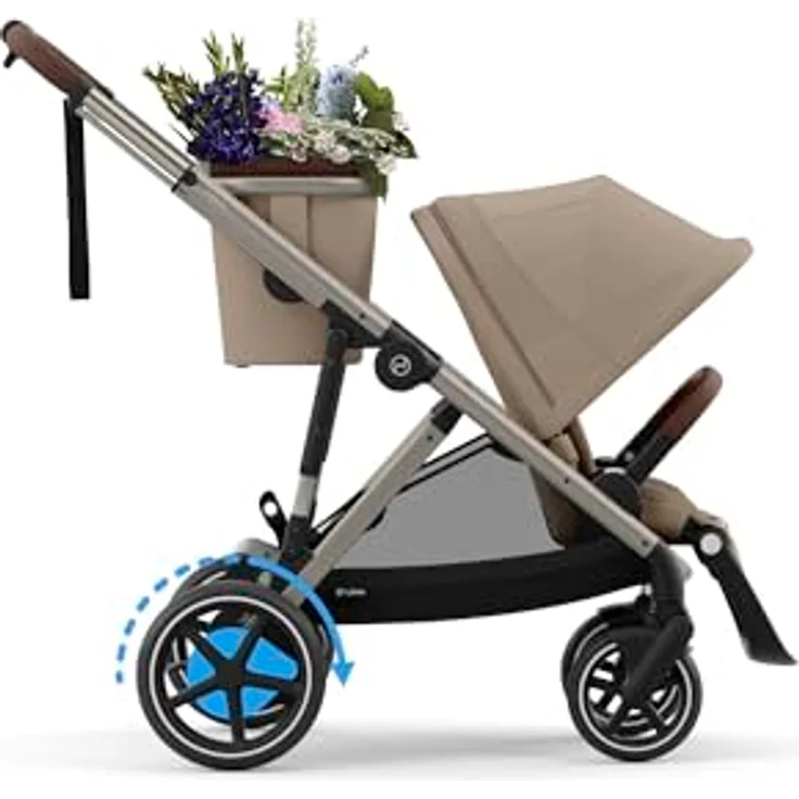 Cybex eGazelle S, Kinderwagen mit E-Antrieb, Wiegefunktion und großem Einkaufskorb – Bild 10