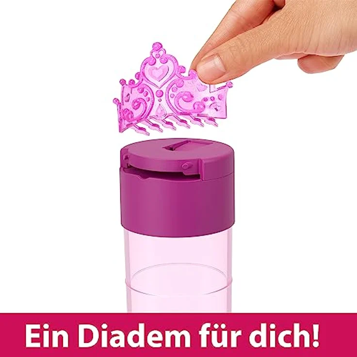 DISNEY Princess - Party Edition Sortiment, Color Reveal-Puppe, 6 Überraschungen, Wasser-Röhre, Diadem, für Kinder ab 3 Jahren, HMK83 – Bild 4