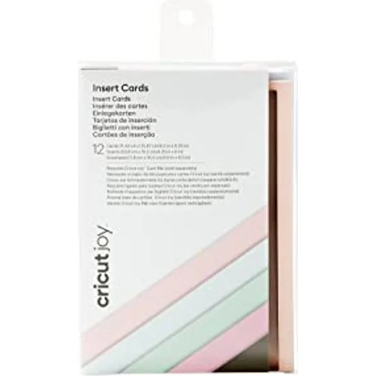 Cricut Joy Insert Cards | Macarons | 11,4 cm x 15,9 cm (4,5 "x 6,25") | 12-Pack | Zur Verwendung mit Cricut Freude