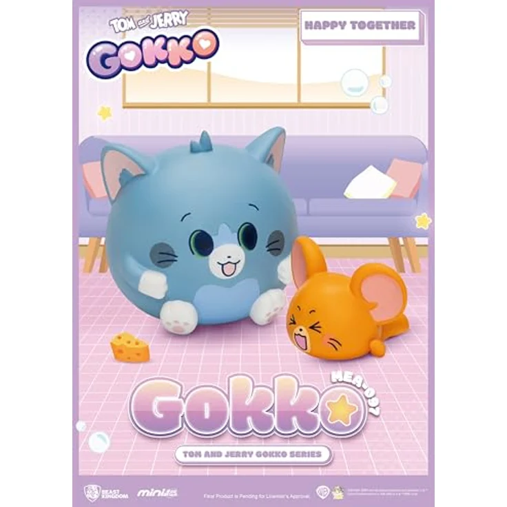 Beast Kingdom Tom & Jerry Gokko Series Figures, Surprise Blind Box Set mit 6 Figuren, Höhe 4-8 cm – Bild 4