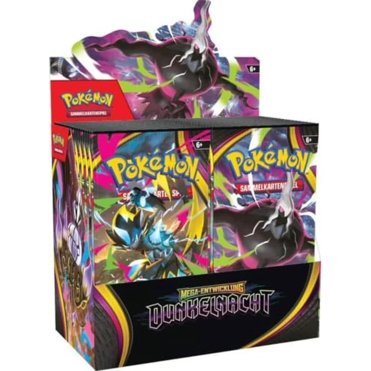 The Pokemon Company Pokémon Booster-Display Mega-Entwicklung Dunkelnacht, 36 Boosterpacks mit Ultra-Rare und Secret-Rare Karten – Bild 1