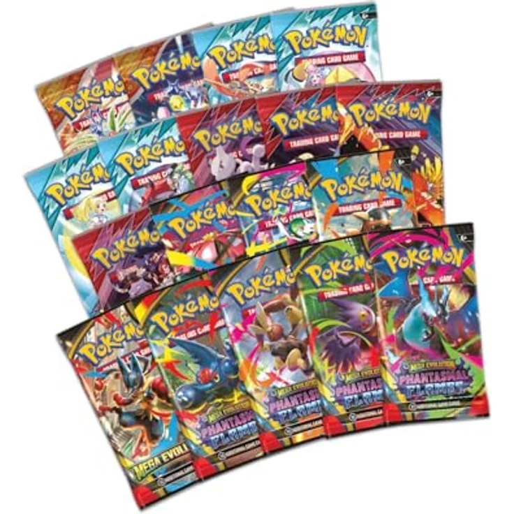 Pokémon TCG: Mega Charizard X ex Ultra-Premium-Kollektion, mit 1 Folien-Promo-Karte, 65 Kartenhüllen, Spielmatte, Deckbox, Metallmünze und 18 Boosterpacks – Bild 4
