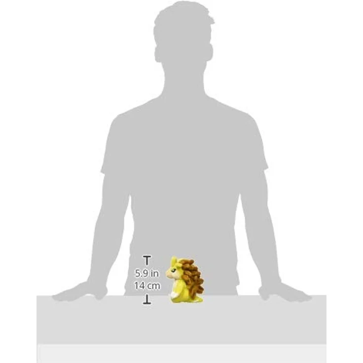 Tinisu Pokemon Sandamer Plüschfigur, 14 cm Sandslash Kuscheltier mit Mikroperlenfüllung, ideal für Schreibtisch und Regal – Bild 3