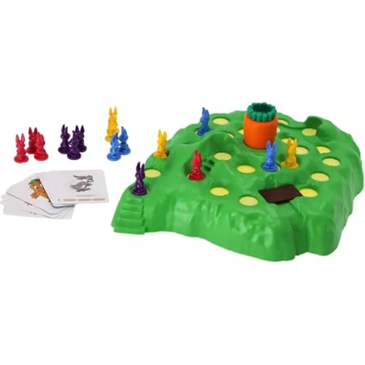 Ravensburger Bunny Hop, Kinderspiel zur Förderung von motorischen Fähigkeiten und strategischem Denken, für Kinder ab 4 Jahren, Spielzeit 20 Minuten