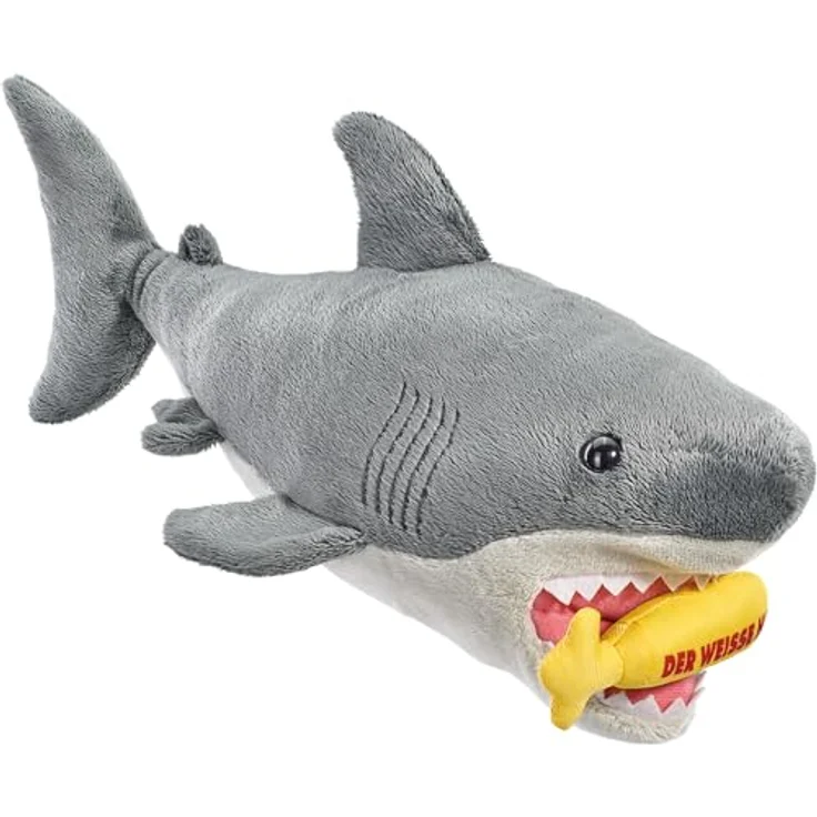 Schmidt Spiele Der Weisse Hai, 36 cm Plüschfigur, Hochwertiger Plüsch, Original Universal-Charakter, Handwaschbar – Bild 4