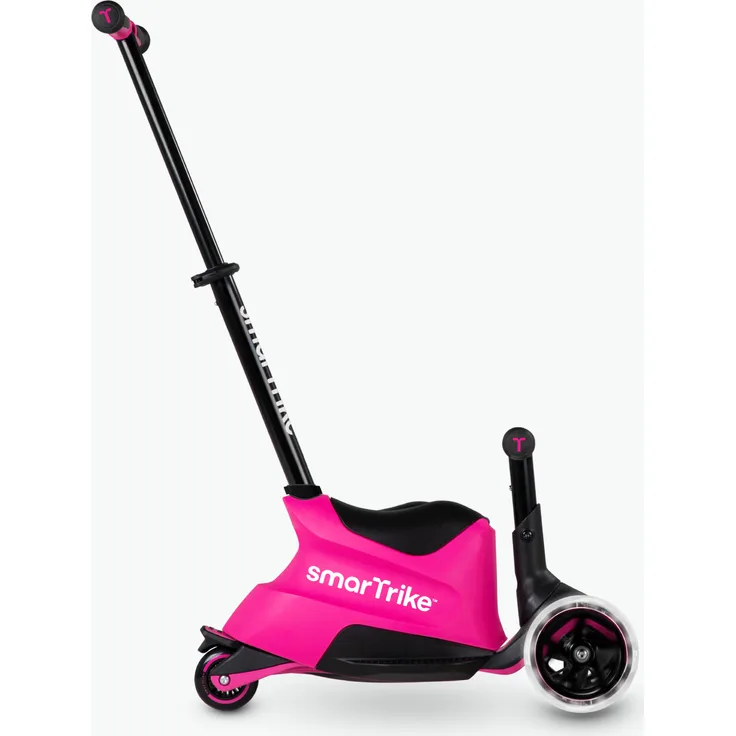 smarTrike Kinderroller Xtend Scooter Ride On - Pink, 3-in-1 Rutschfahrzeug, klassischer Rutscher und Scooter, höhenverstellbarer Lenker