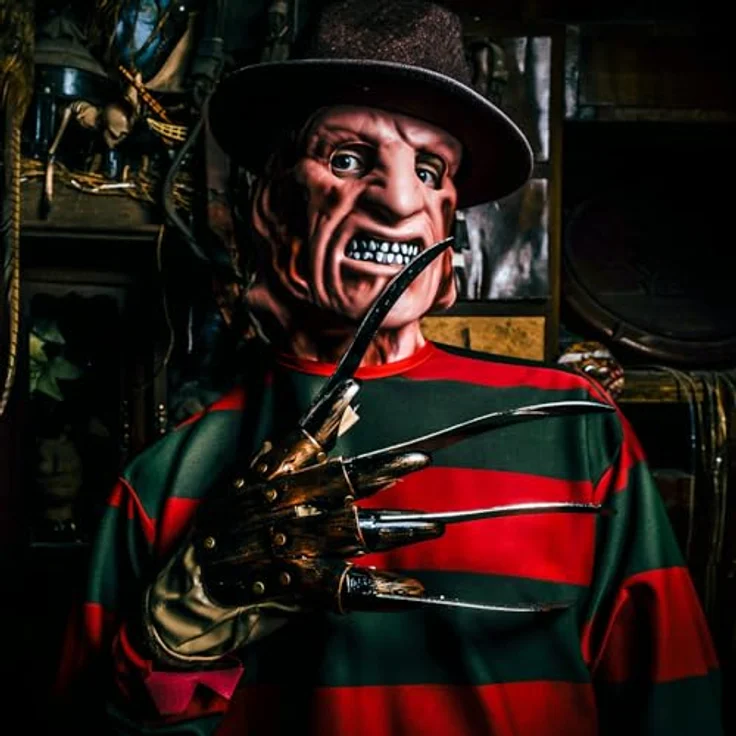 Rubies Freddy Krüger Pullover Halloween Kostüm, rot-grün gestreift, XL, authentische Ausführung mit ausgefransten Ärmeln – Bild 5