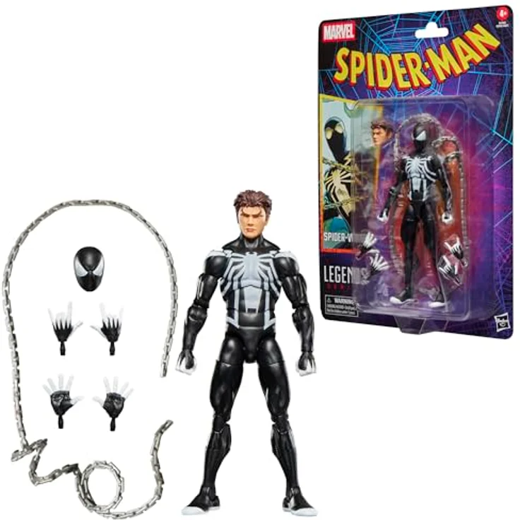Hasbro Marvel Legends Series Spider-Venom, Retro Spider-Man Comics Action-Figur, 15 cm, mit 6 Accessoires und über 20 Bewegungspunkten – Bild 2