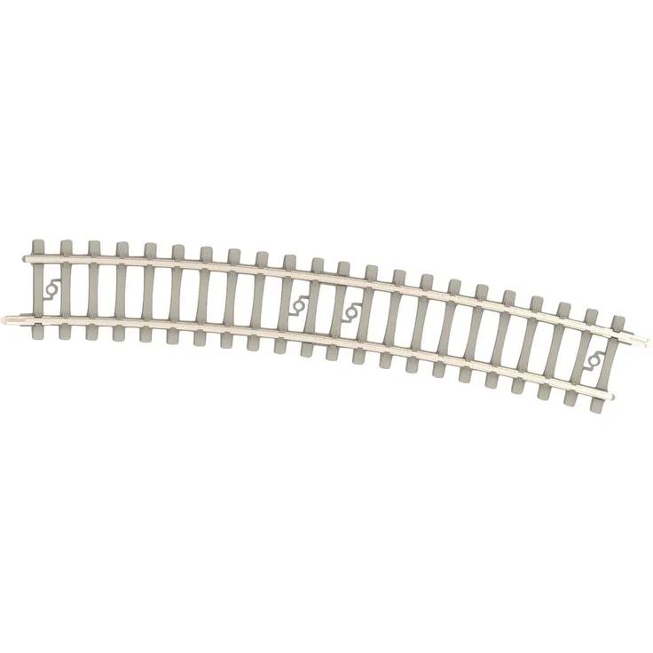 MiniTrix T14527 N Gleis Betonschwelle, gebogen 15°, R 4 (362,6 mm), 10 Stück
