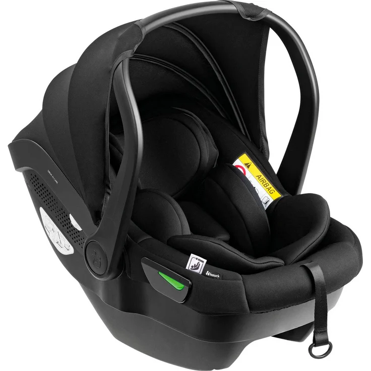 Hauck Babyschale Drive N Care Black, Mitwachsende Babyschale ab Geburt, bis 13 kg – Bild 1