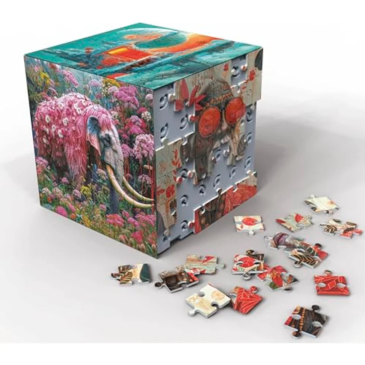 Educa 3D-Puzzle-Wunder, Würfelform Puzzle mit 216 Teilen, 6 Puzzles à 36 Teile, ab 8 Jahren (20334) – Bild 2
