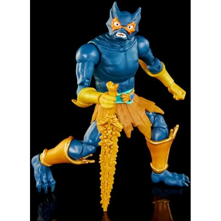 Masters of the Universe Mer-Man Actionfigur, 18 cm mit 30 beweglichen Gelenken, Waffen und austauschbaren Köpfen, für Kinder ab 6 Jahren, HLB47 – Bild 4