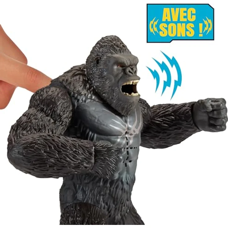 MonsterVerse Godzilla x Kong: The New Empire, 7-Inch Battle Roar Kong Action Figure, Authentisches Sammlerstück mit beweglichen Gelenken, geeignet für Kinder ab 4 Jahren – Bild 4