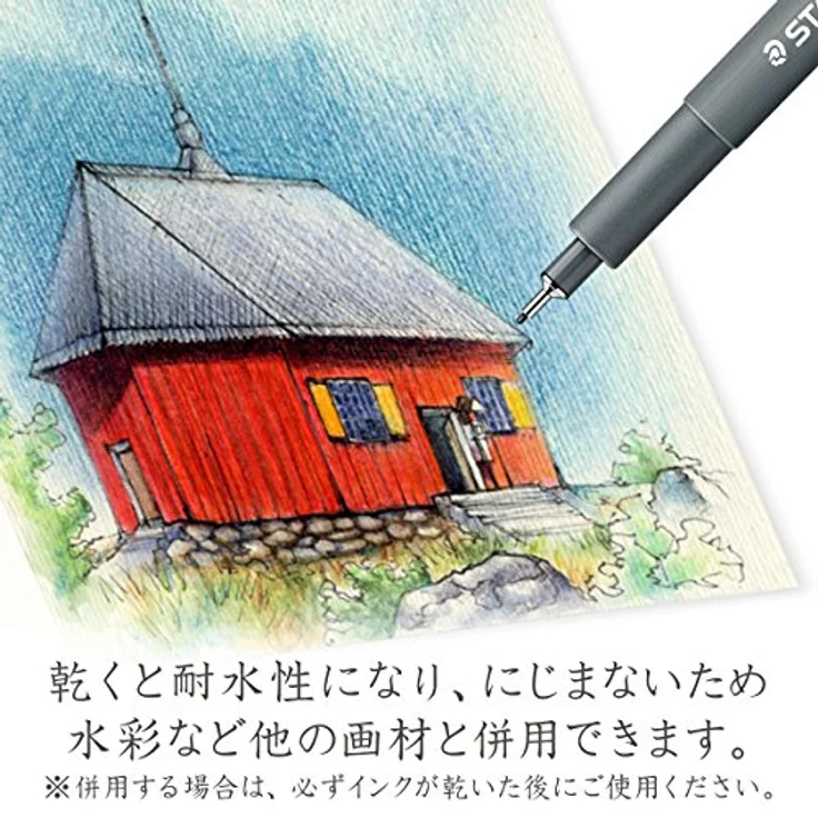 Staedtler Pigment Liner 308, Fineliner mit 1,2 mm Strichstärke, wasserfeste schwarze Pigmenttinte – Bild 4