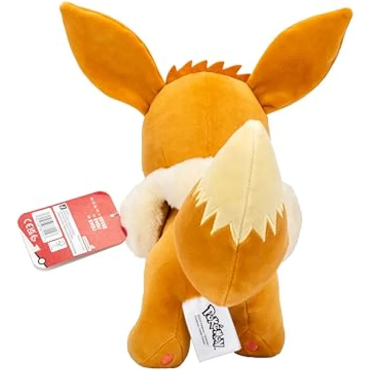 Jazwares Pokémon Plüschtier Eevee, 30 cm, weich und authentisch, offiziell lizenziert – Bild 3
