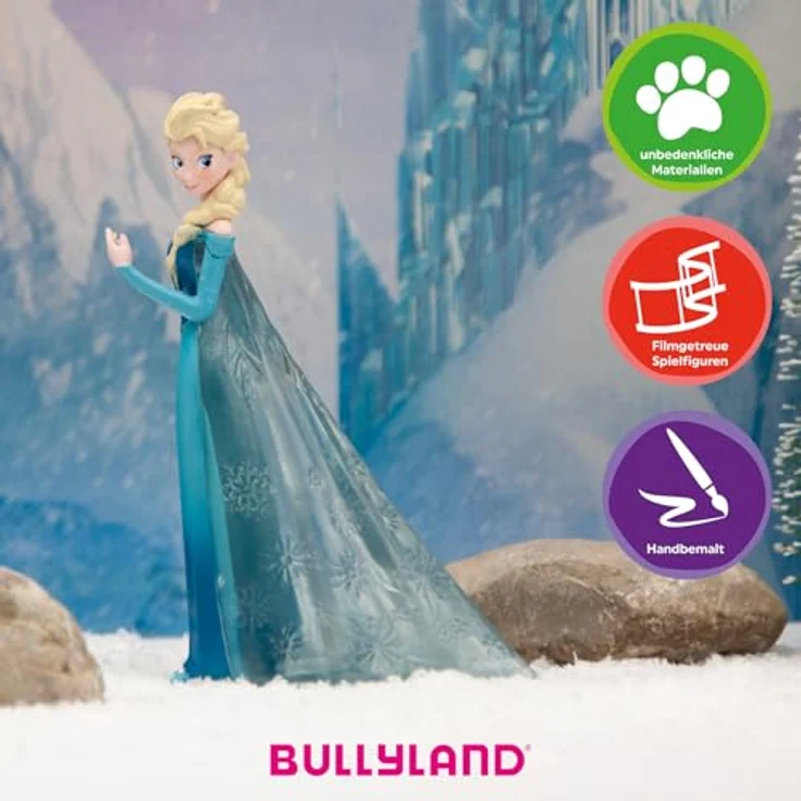Bullyland 13413 - Jubiläums-Set Spielfiguren Die Eiskönigin mit Elsa, Anna, Kristoff, Sven und Olaf, ideal für Kinder ab 3 Jahren, handbemalt und fair produziert – Bild 5