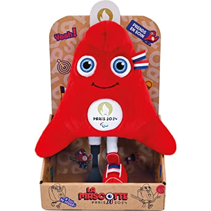 Unbekannt Doudou et Compagnie JO2501 Phryge, Bonnet phrygien Maskottchen para 28 cm – Display, rot, 28