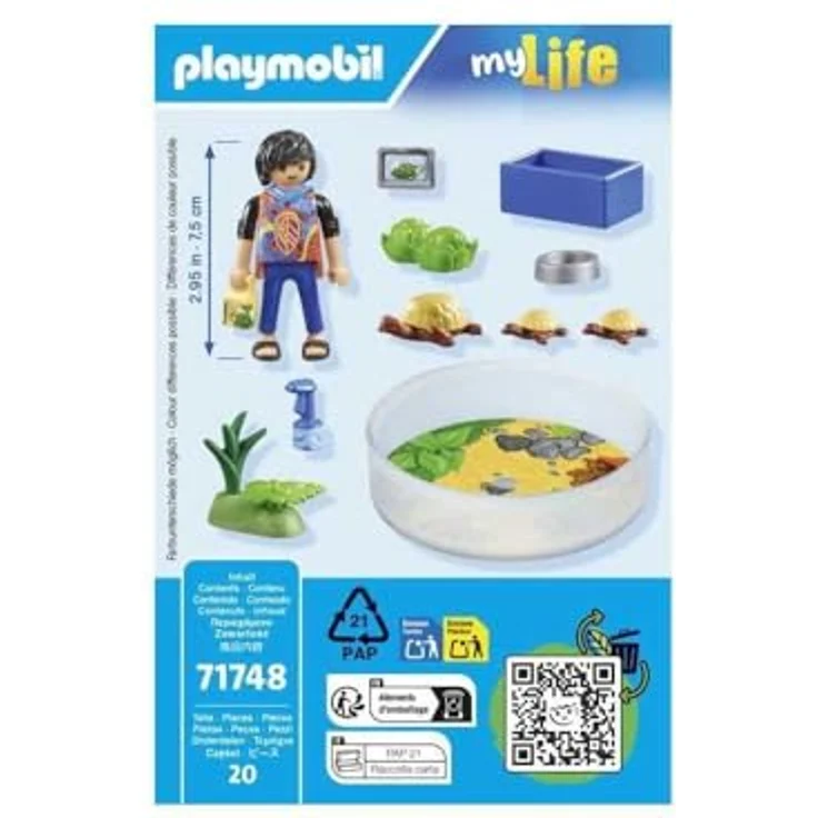 PLAYMOBIL PLL71748 TERRARIUM TORTUES FAMILIE, Sammelfiguren mit Referenznummer 71748 – Bild 6