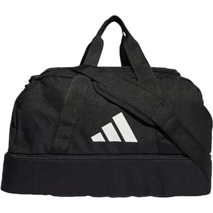 adidas Performance Tiro League Duffelbag, Sporttasche für Kinder mit gepolstertem Schulterriemen und Hartschalen-Bodenfach, recycelbar