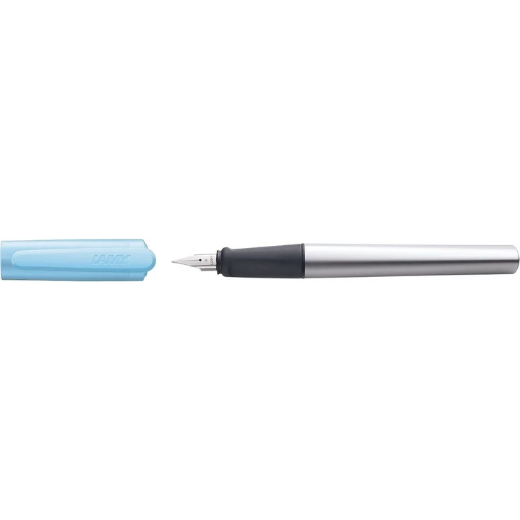 LAMY Füllfederhalter LAMY Füller nexx azure Feder M, ergonomisch mit Aluminiumkörper und blauer Tintenpatrone – Bild 1