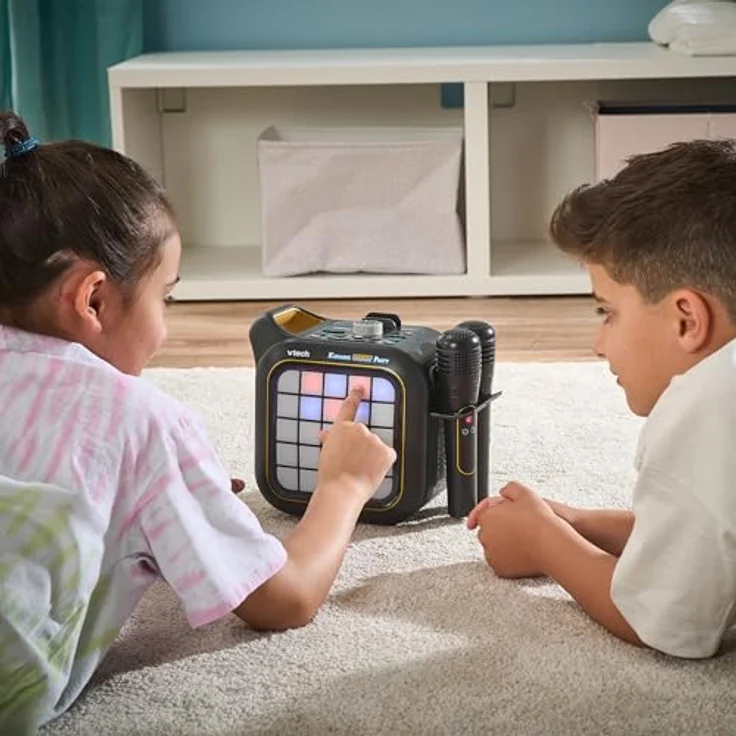 Vtech® Spielzeug-Musikinstrument Karaoke Light Party, mit 2 kabellosen Mikrofonen, 5 Modi und RGB-Lichtshow – Bild 10